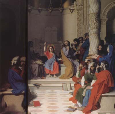 Jean Auguste Dominique Ingres Jesus among the Scribes (mk04)